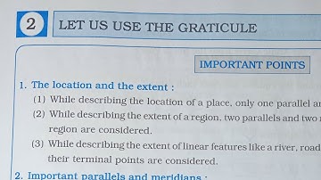 6th STD Geography Workbook Chp 2 Let Us Use The Graticule @omeducation8606