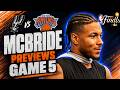 Miles McBride previews Game 5 of NBA Finals