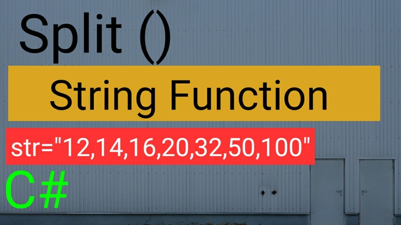 Split function