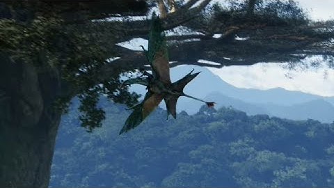 Avatar (2009) - Neytiri flying an ikran