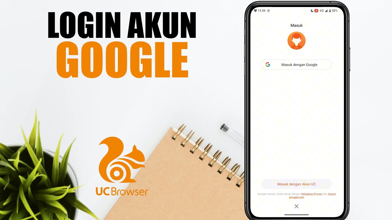Cara Login Akun Google Di UC Browser