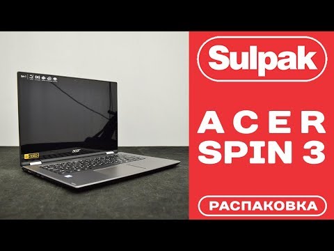 Ноутбук Acer Spin 3 SP314-51 (NX.GUWER.001) распаковка (www.sulpak.kz)