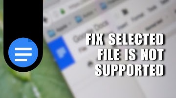 🔥 GUIDE: How to Fix Selected File is Not Supported for Upload Google Docs Error | Full Tutorial