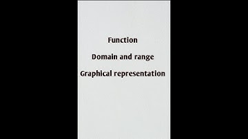DOMAIN AND RANGE OF FUNCTION | MATHEMATICAL FORM | HOW TO IDENTIFY GRAPHICALLY | URDU/HINDI