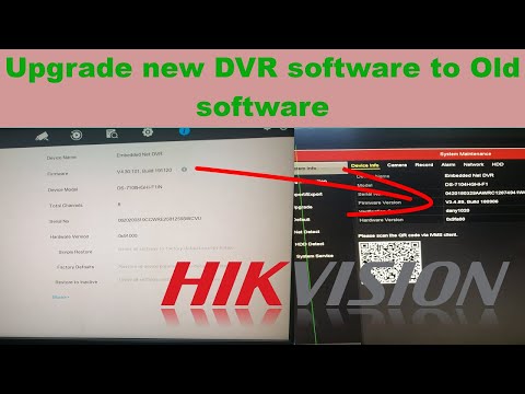 how to upgrade hikvision new dvr 4.30 to old 3.4 firmware/ complete instruction