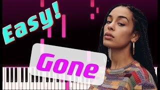 Jorja Smith - Gone || Piano Tutorial (Easy)