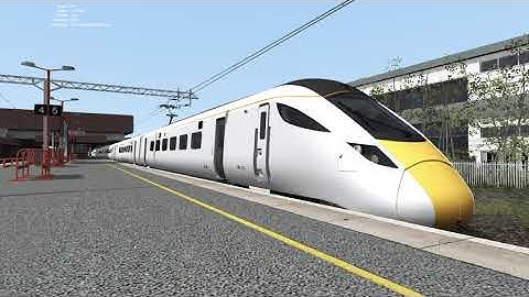 Class 801 arrives on diesel departes on eletric TS2022