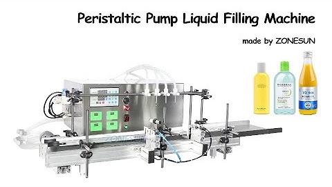 ZONESUN ZS-DTPP4F Desktop 4 Heads Peristaltic Pump Bottle Liquid Filling Machine