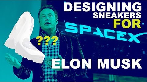 DESIGNING SNEAKER FOR ELON MUSK! SPACE X - (IN BLENDER 3D)
