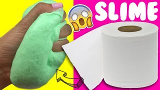 PROBANDO SLIME  CON PAPEL DE BAÑO (SIN PEGAMENTO)