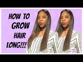 HOW TO GROW NATURAL HAIR LONG! | TIPS AND TRICKS