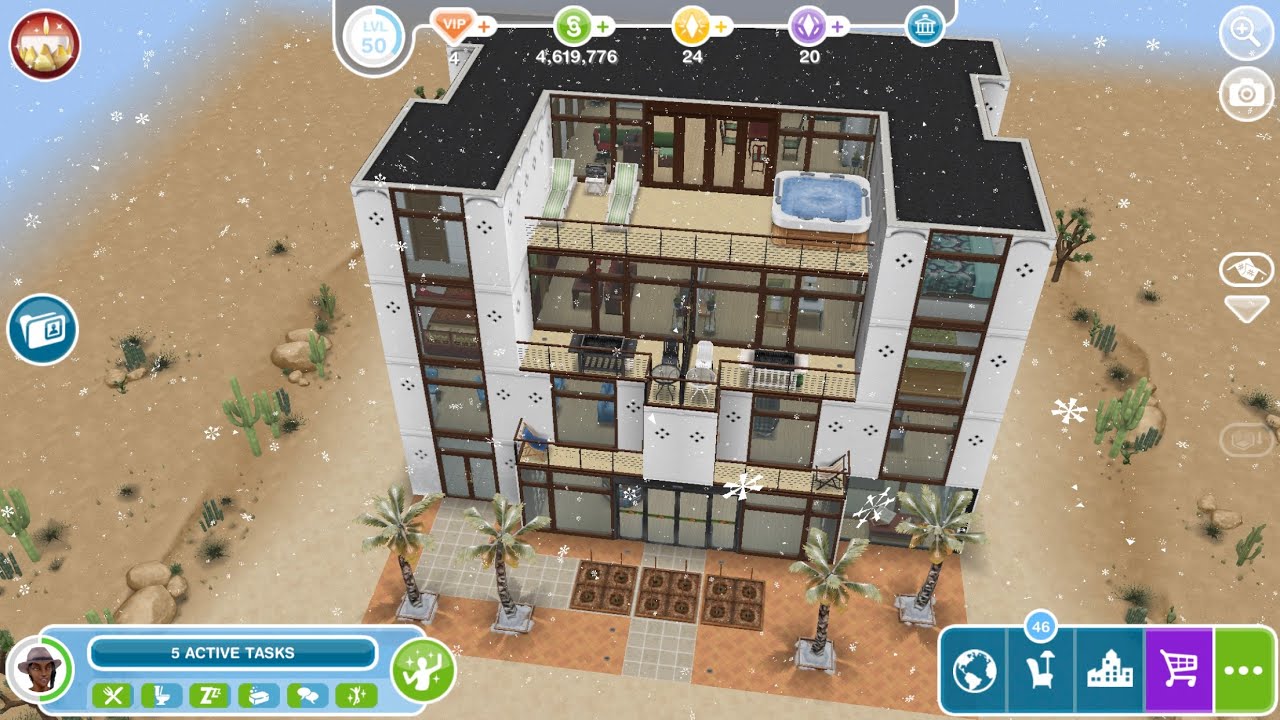 Sims freeplay Arid apartments tour YouTube