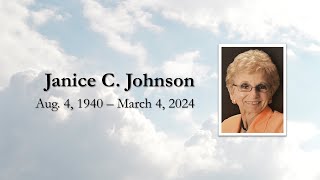Information Jan Johnson memorial service - March 12, 2024 Guide