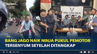 Viral Bang Jago Naik Ninja Pukul Pengendara Lain Masih Bisa Tersenyum Setelah Ditangkap