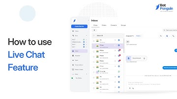 How to use live Chat feature | BotPenguin