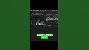 Create your own web server using Python #shorts
