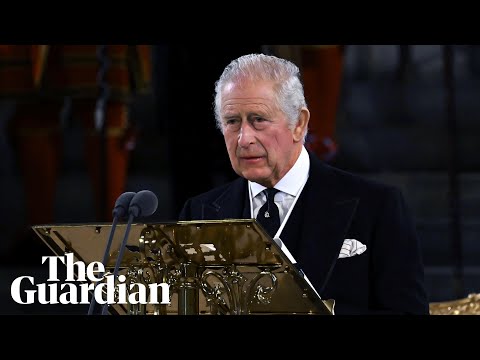 King charles iii says he 'feels the weight of history' in his first address to mps and lords