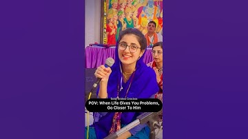 When Life Gives You Problems, Go Closer To Krishna ❤️