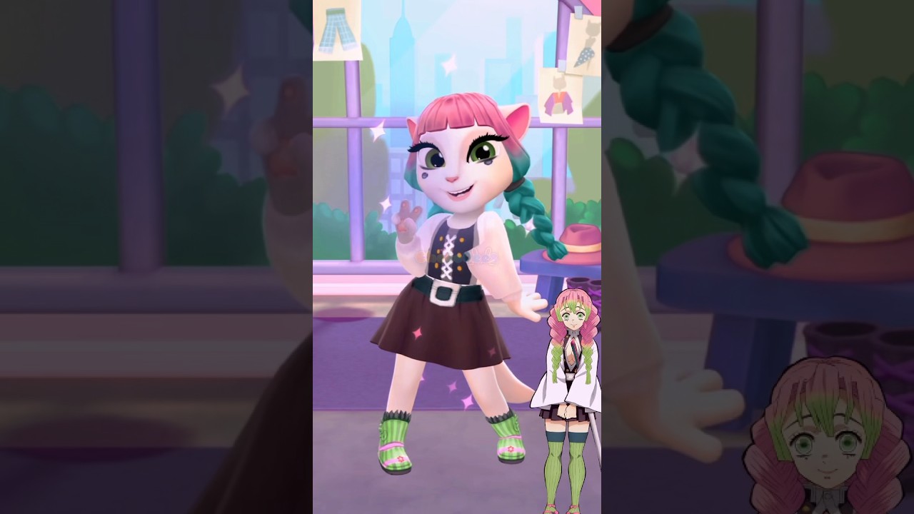 Mitsuri cosplay my talking angela 2 