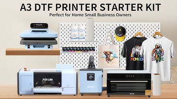 How to use A3 DTF Printer Starter Kit & Auto heat press machine to customize the T-shirt?