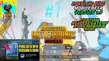 DOWNLOAD NOW PUBG MOBILE 1.9 BETA VERSION LATEST UPDATE.