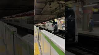 JR東日本　成田エクスプレス（NEX）恵比寿駅　夜