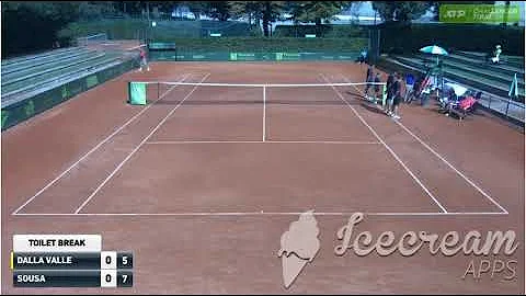 Chair Umpire giving advice to player during toilet...