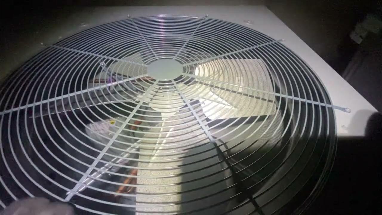 New Trane condenser fan motors rotation YouTube
