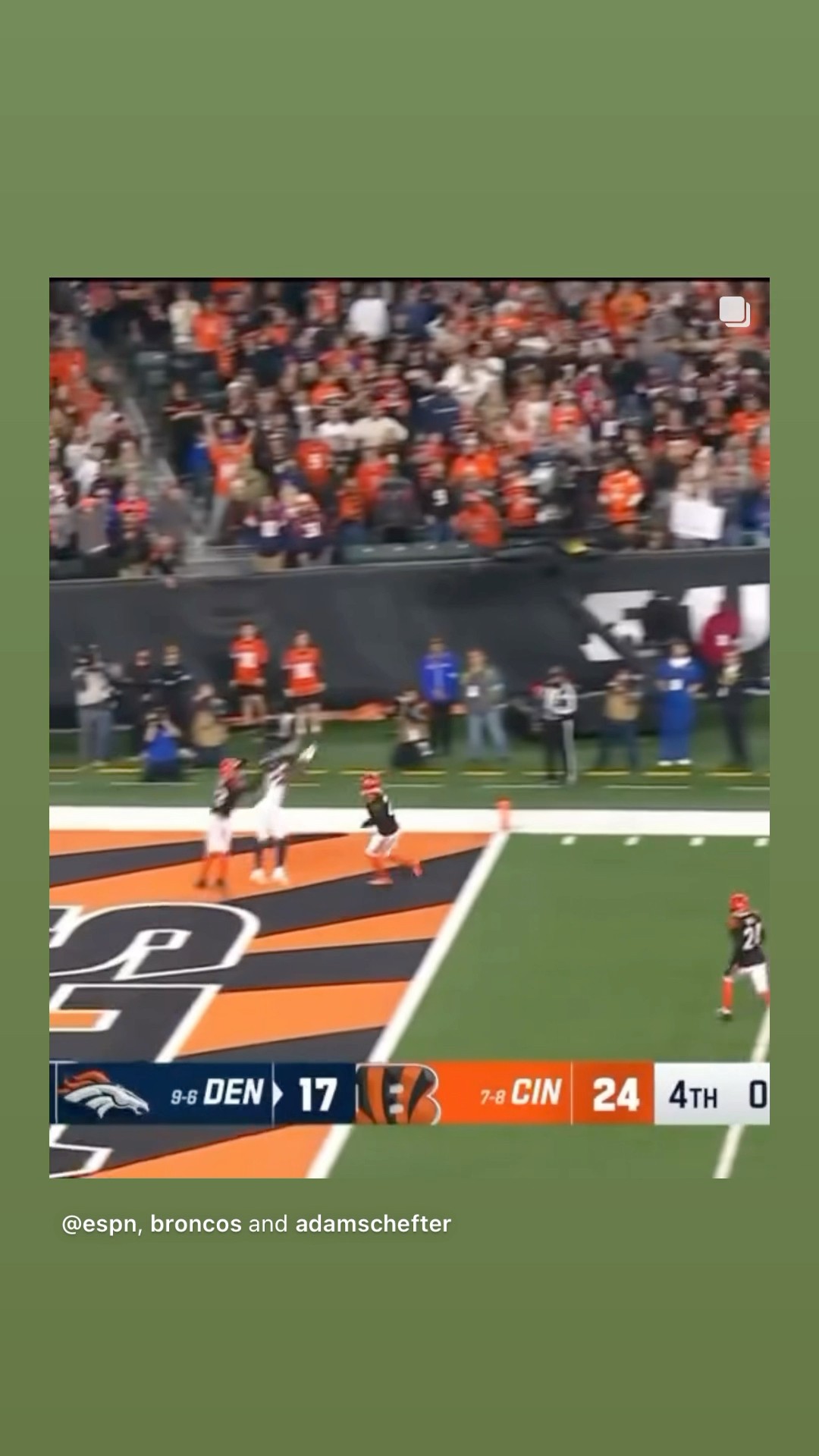 It is #hoodnews #broncos #bonix #marvinmimsjr #catch #clutch #bengals #omg #how #wow #howto #wtf