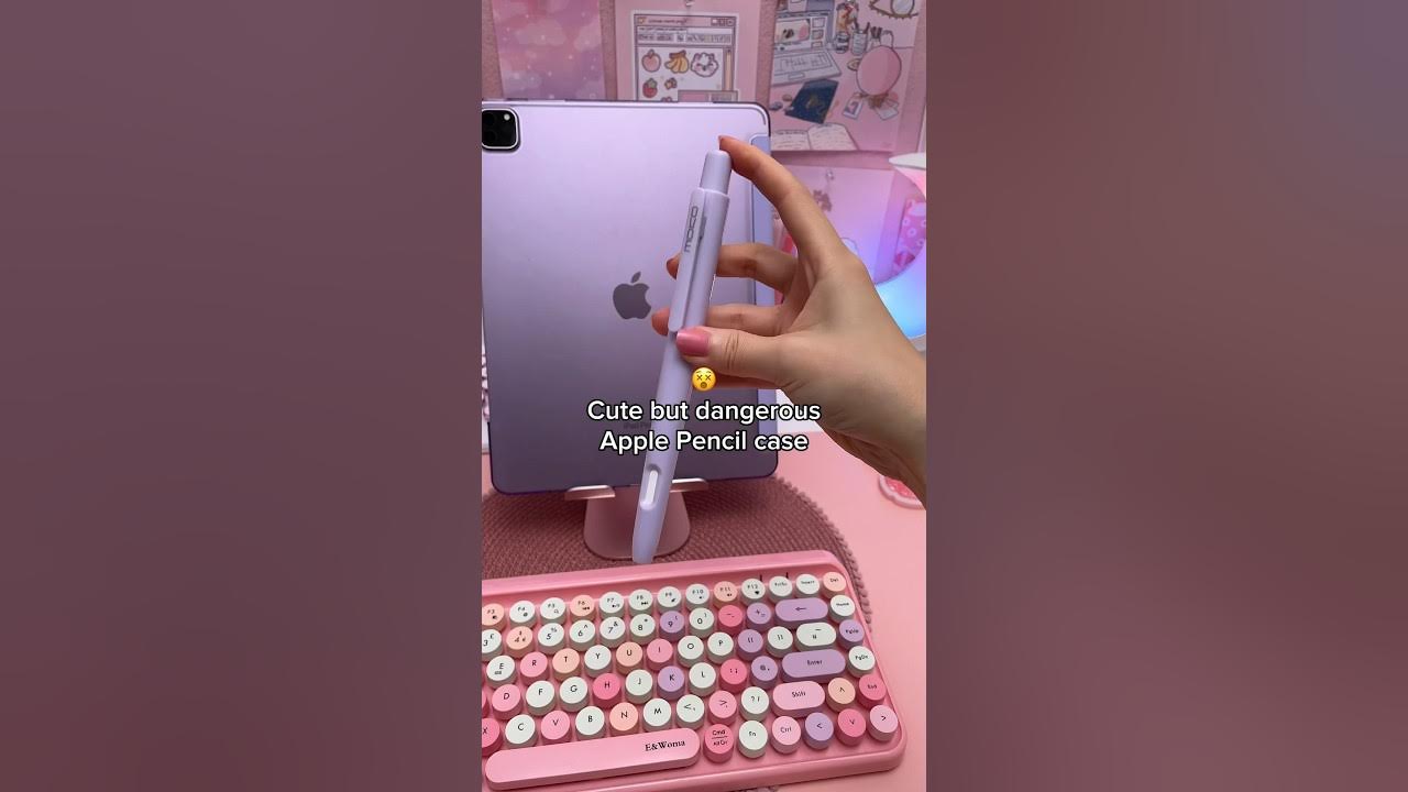 cute but dangerous apple pencil case😵 iPad accessories