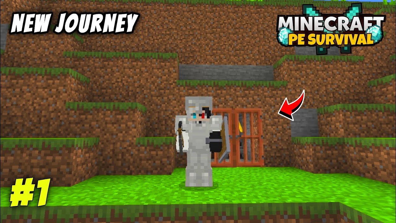 A New Journey Begin || Minecraft pe 🔥 Survival Series EP 1 in hindi 1. ...