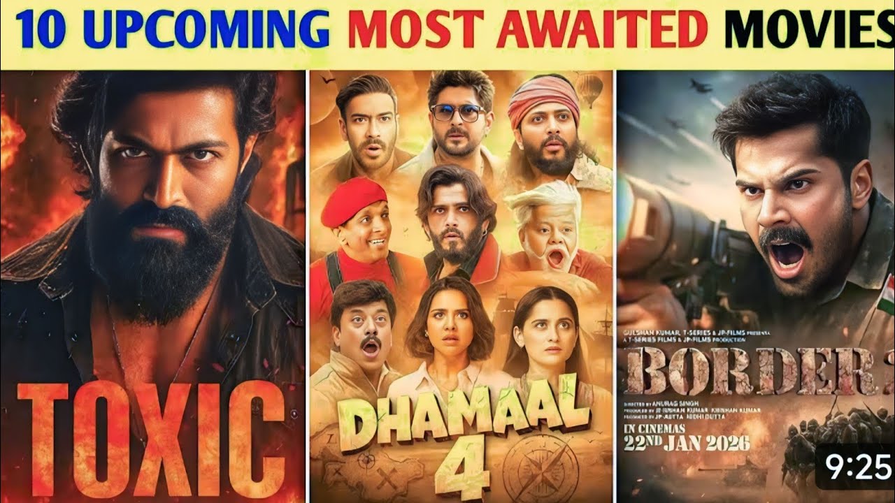 Top 10 Upcoming Movies After August 2025 | Bollywood, Tollywood & Pan ...