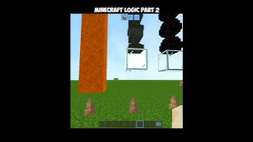 Minecraft Logic Part 2 #shorts #gaming #minecraft