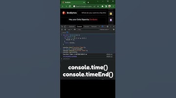 console.time() | Javascript tricks #shorts #coding #programming