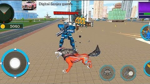 Wolf Robot Fighting Games - Robot Tank Transform android gameplay