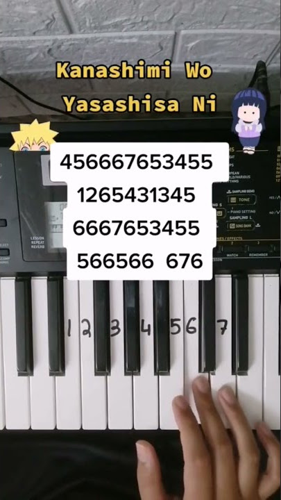 Tutorial 5 | Kanashimi Wo Yasashisa Ni. 🎹 #pianotutorial #easykey #naruto #kanashimiwoyasashisani