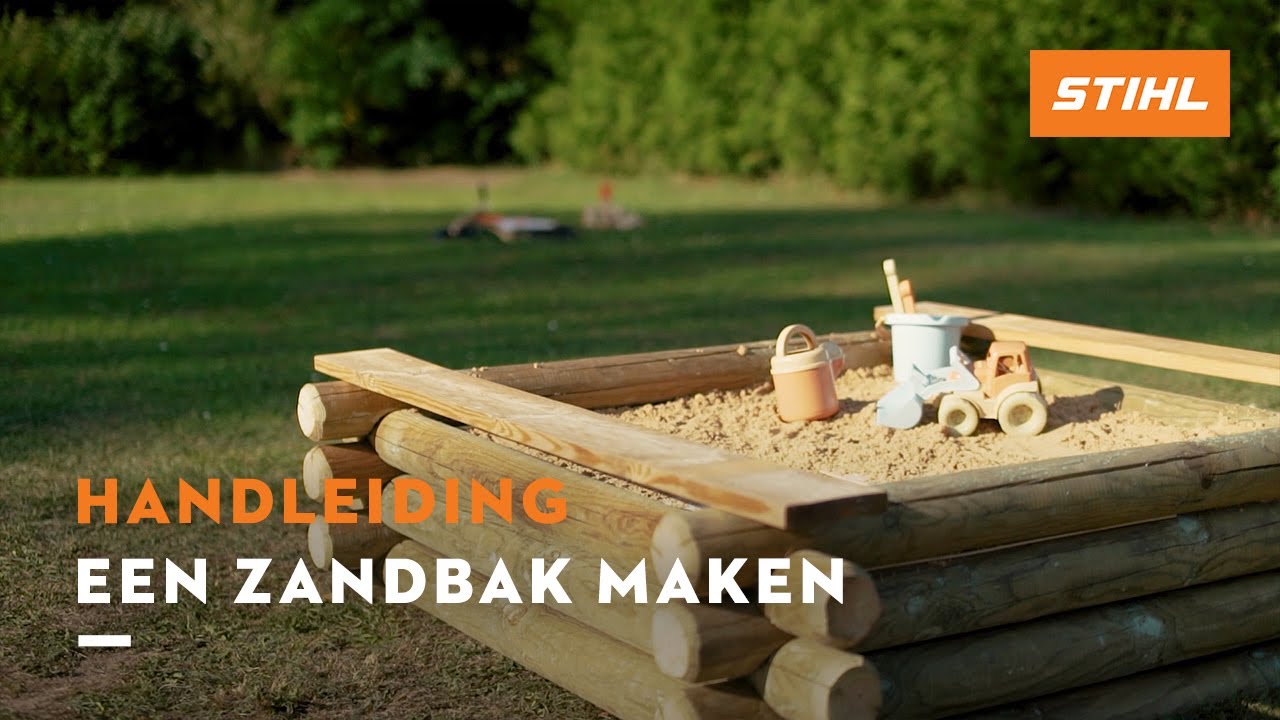 Een zandbak maken - STIHL DIY Projecten YouTube