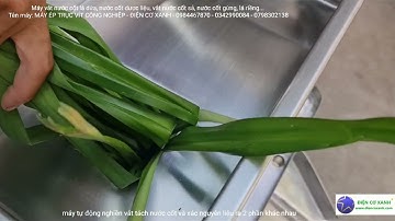 Máy vắt nước cốt lá dứa, lá dược liệu, gừng, nghệ - Điện Cơ Xanh - 0984467870 - 0342990084