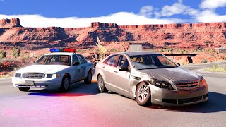 محاكي الحوادث  على مين الخطأ حوادث واقعية ‍♂ beamNG drive  realistic crashes