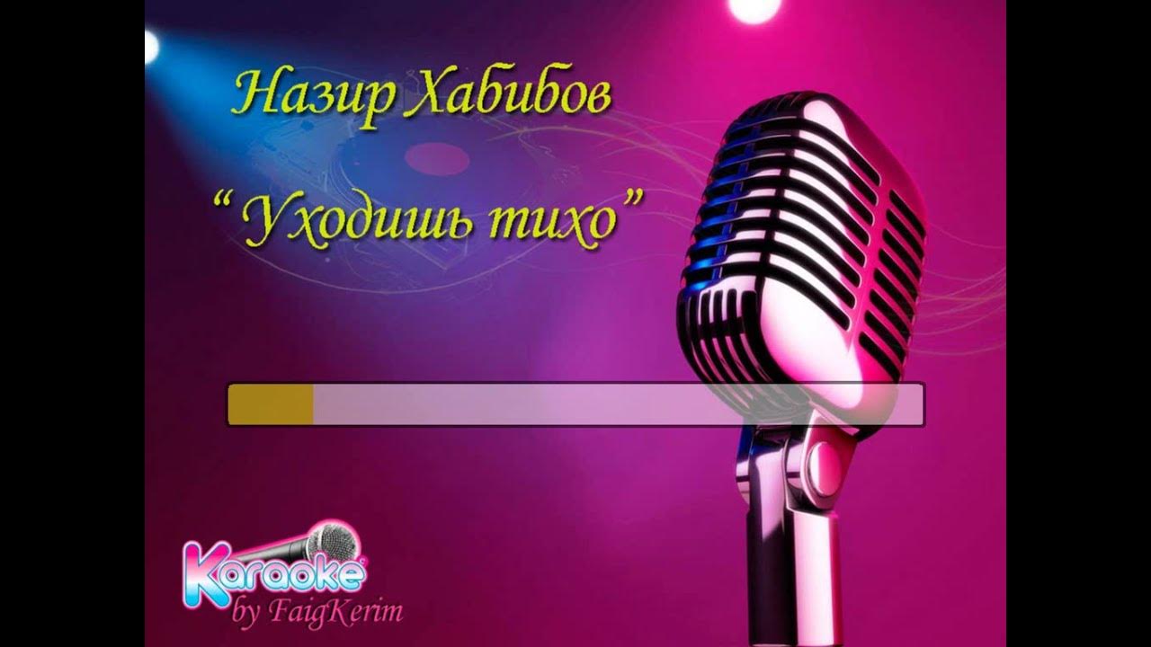 Назир Хабибов "Уходишь Тихо" (Караоке) By Faig Kerim - YouTube