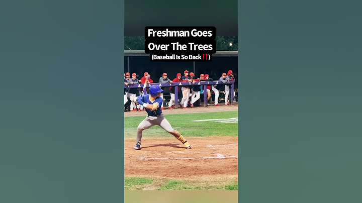 OVERSIZED freshman launches ball into outer space ￼ #baseball #mlb #homerun