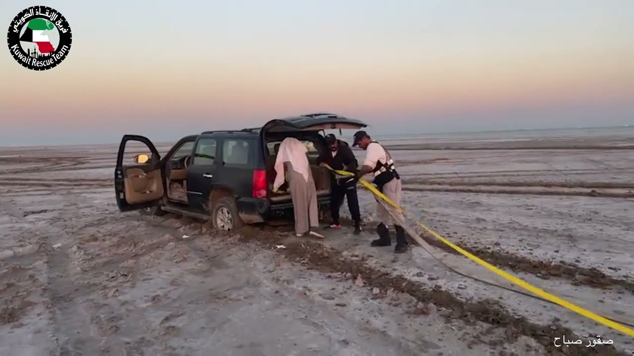 مهمه انقاذ عائله طابعه في صبخه