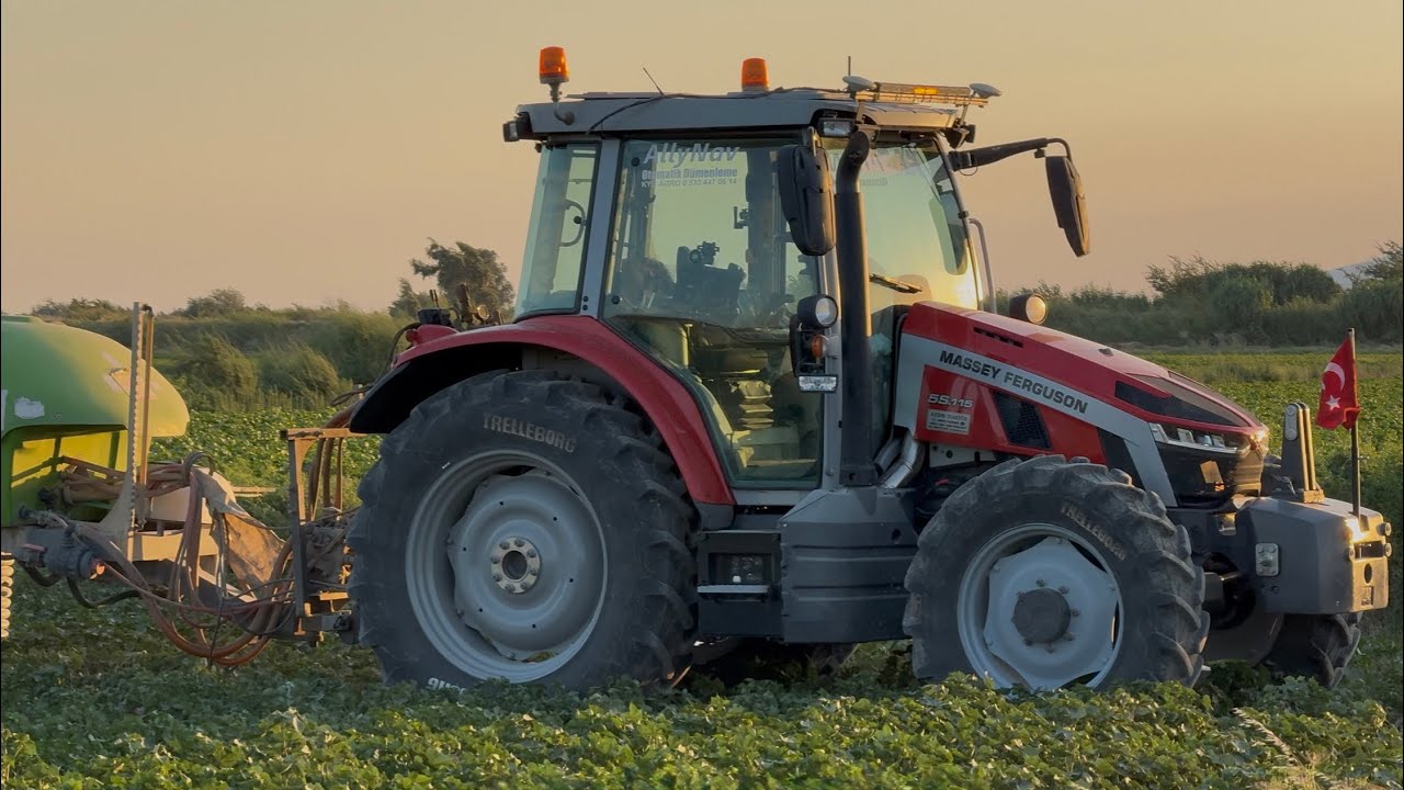 Su öncesi ilaç atıyoruz | Massey Ferguson 5s115 Dyna6 | 3ton karaoğlu ...