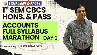 1ST SEM | CBCS | HONS. &amp; PASS | ACCOUNTS | FULL SYLLABUS MARATHON | BCOM | CU