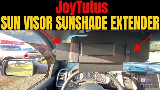 JoyTutus Sun Visor Sunshade Extender Install And Review 