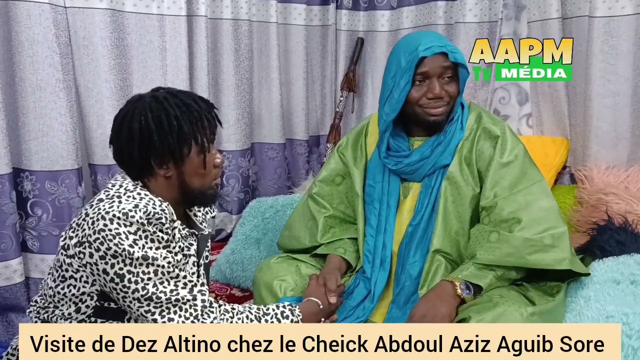 Visite de l'artiste musicien burkinabè dez Altino chez le Cheick Abdoul Aziz sore 