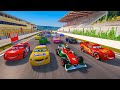 Crazy Cars Lightning McQueen VS Francesco Bernoulli Cruz The King Race Circuit de Spa Francorchamps