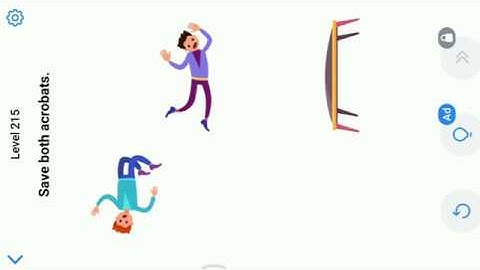 Easy Game Level 215 || Save Both Acrobats.