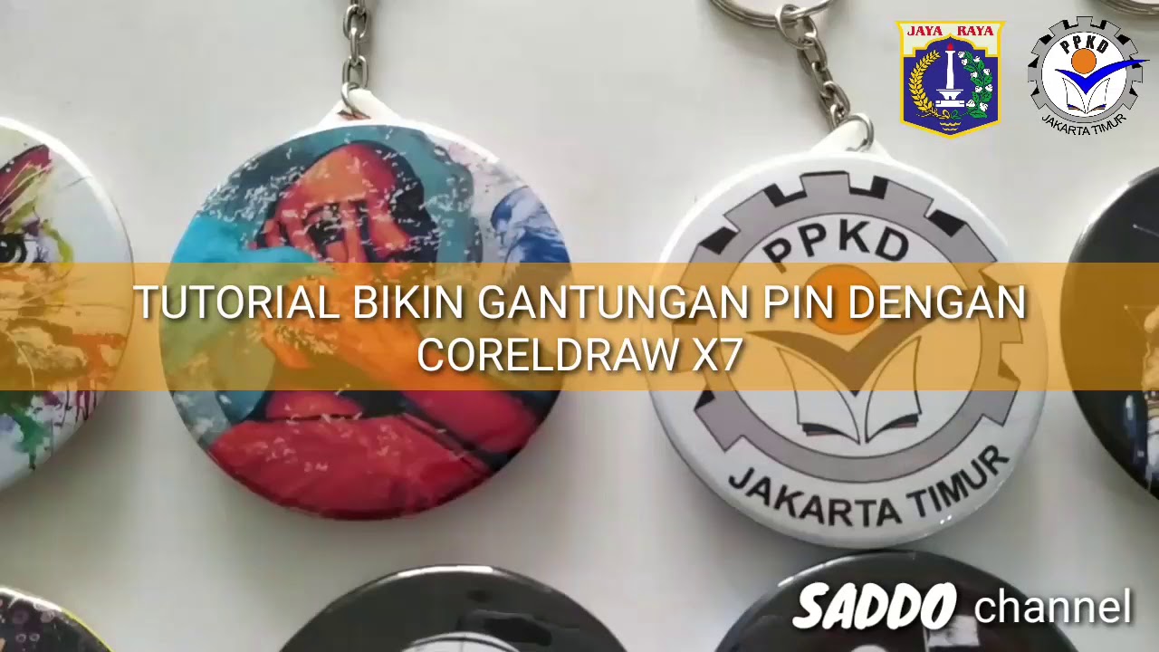  Tutorial  cara Mal Desain  Pin dengan  Coreldraw  x7 YouTube