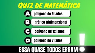 Baseado no gráfico do QUIZ de matemática de um 3 ano, qual é a média da  turma? 